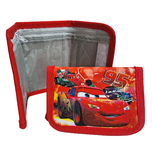 Kids Wallet Cars Lightning McQueen Red 6 - Trifold