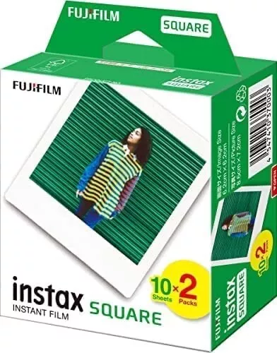 Fujifilm 16576520 Instax SQUARE 10 Sheets x 2 Packs Instant Camera Film 2