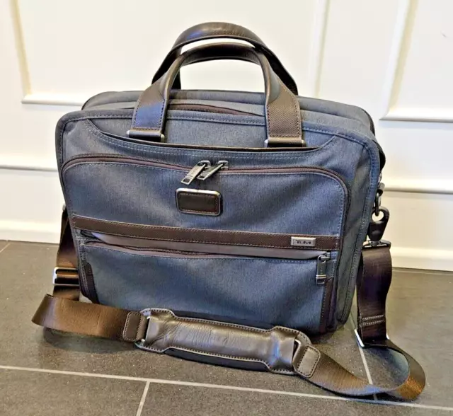 Slightly Used TUMI Alpha 3 Organizer/Laptop Briefcase - Gray - 117340-1009