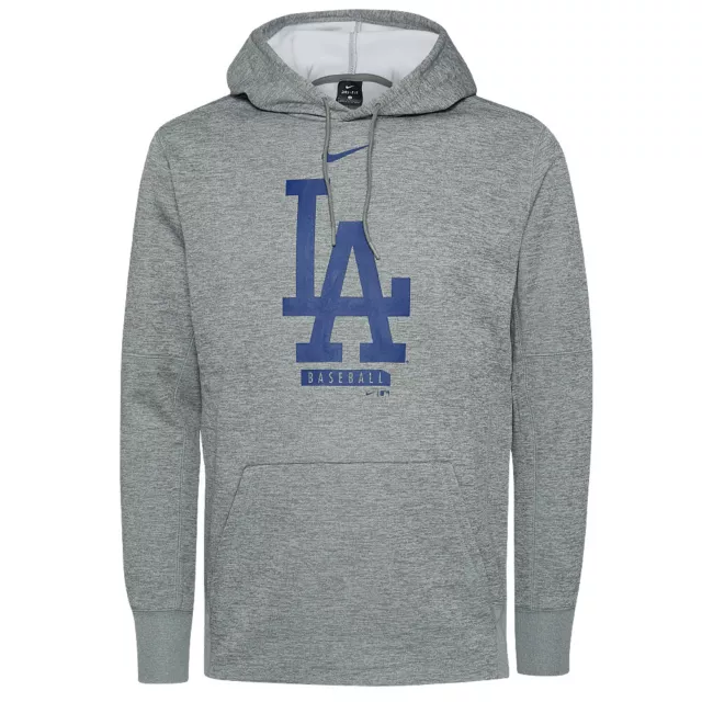 Felpa con cappuccio uomo Los Angeles Dodgers MLB Nike Therma Perfomance NKAQ-06G-LD-FZR nuova