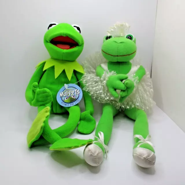 VTG Kermit FrogPosable Jim Henson Muppet & Russ Berrie Green Bettina Ballerina