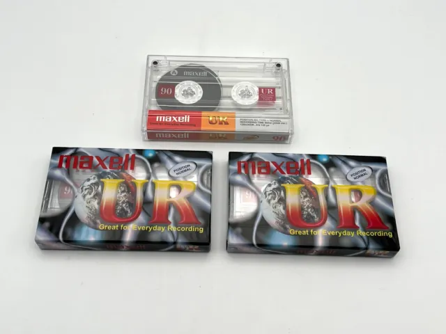 vintage Maxell Leerkassetten Kassetten Audiokassetten Musikkassetten Audio UR 90