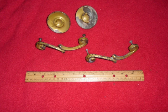 4PcLot Dresser Drawer Handle Pull Furniture Hardware Knobs Vintage Metal