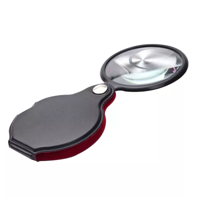 10X Mini Folding Magnifying Glass Optical Magnifier Pocket Reading Tool Loupe