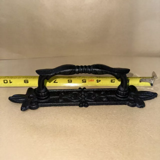 Large Cast Iron Gate Barn Shed Pull Door Handle Antique Cupboard Decor Home Door