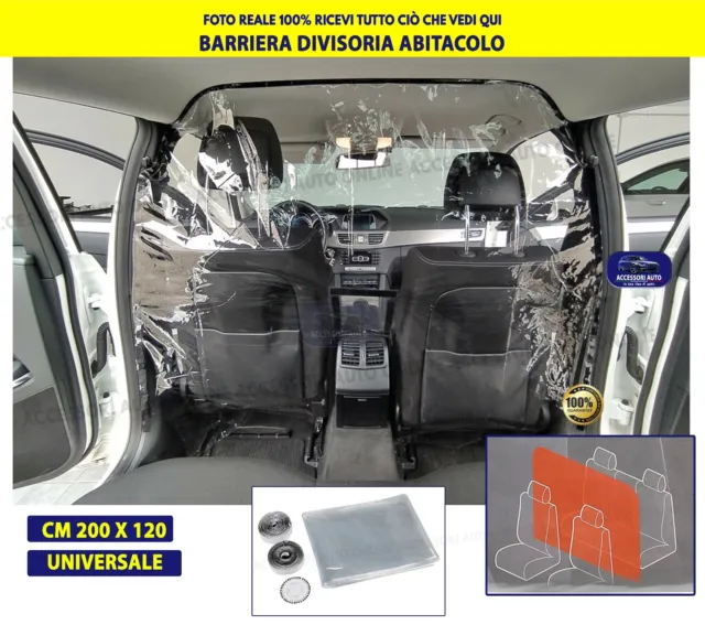 DIVISORIO PER BARRIERA Interni Auto Abitacolo Taxi Passeggeri Protezione  Kit da EUR 29,90 - PicClick IT