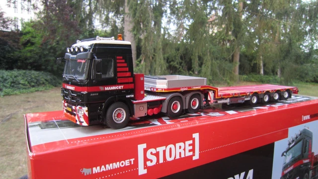 WSI 9931 MAMMOET Mercedes Benz Actros 6X4 + Semi-Low Nooteboom Mint Box ...