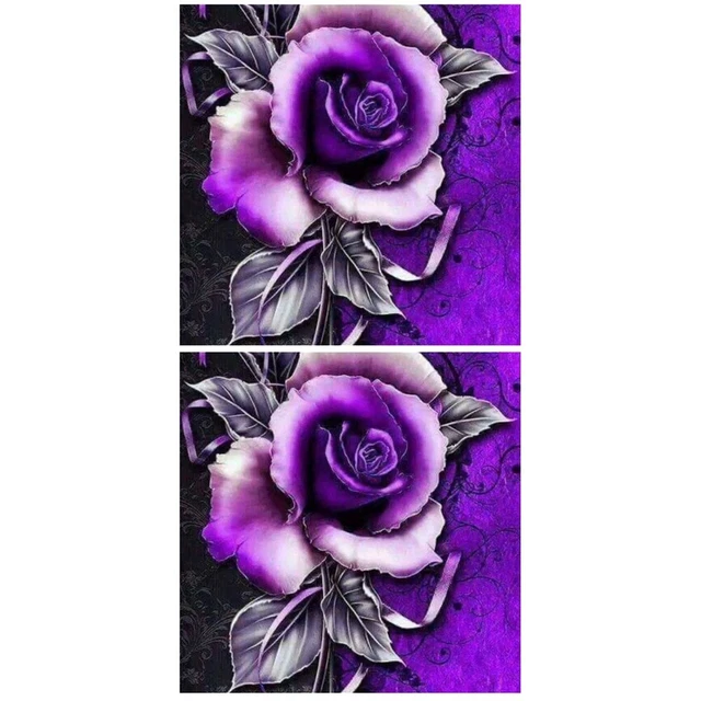 2 stücke Rose DIY 5D Perlen Malerei Stickerei Kreuzstich Malerei Bilder DIY