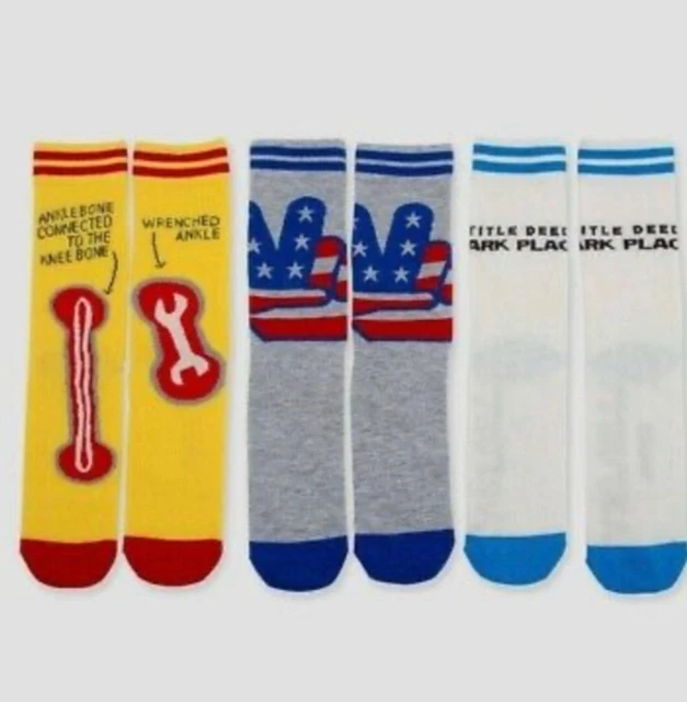 3pk Adult Socks Set Sz 9-11  by Junk Food Hasbro Board Game Monopoly Operation
