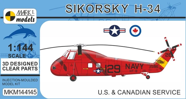Mark I Models 1/144 Sikorsky H-34 US & Canadian Service'