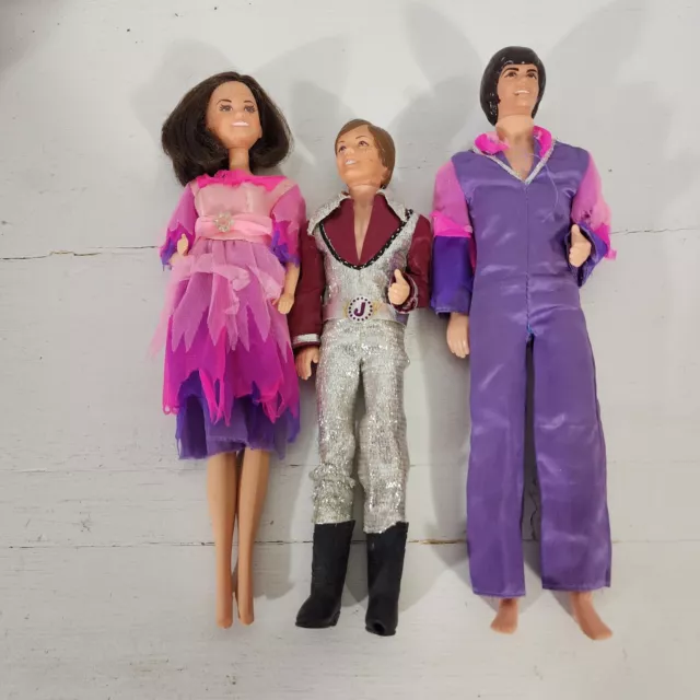 Donny  Marie and Jimmy Osmond Dolls