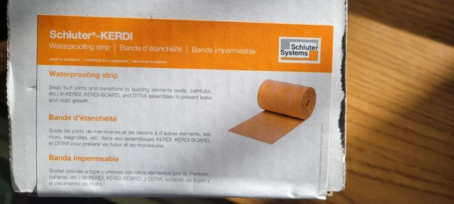 Schluter Kerdi Band 5" x 33' Waterproofing Membrane Strip KEBA100/125/10M (NEW)