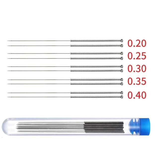 Robuste Reinigungsnadel Edelstahl robust einzigartiger Nadelgriff 10 Stck.