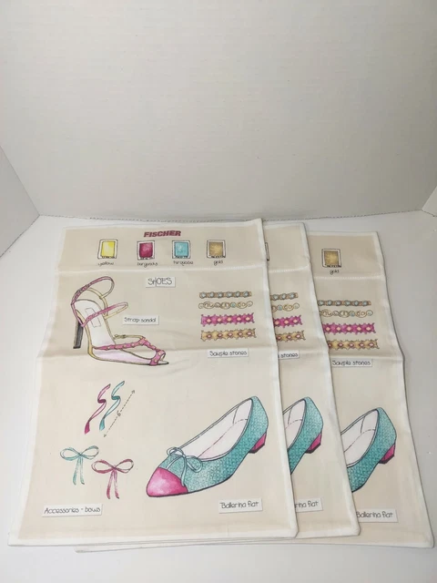 Fischer Shoe Dust Bags lot of 3