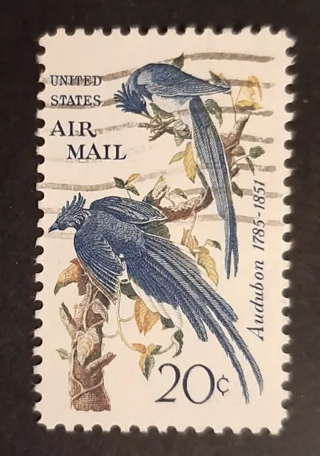 Francobolli USA Stati Uniti Uccelli Posta Aerea Pittore Arte Audubon 1963