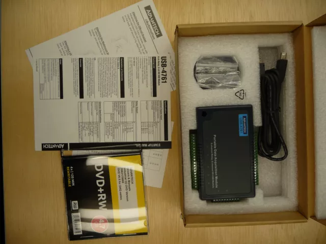 advantech usb-4761 8ch relay & 8ch isolated di usb module usb-4761-be rev a1