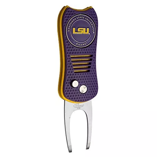 Team Golf NCAA LSU Tigers Switchblade Divot Tool with Ball Marker