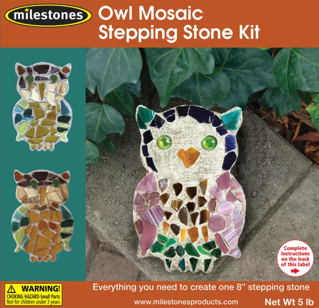 Midwest Products-Mosaic Stepping Stone Kit-Owl