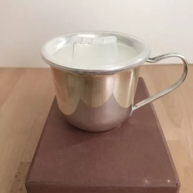 Leonard Silverplate Baby Cup with Plastic Sippy Lid