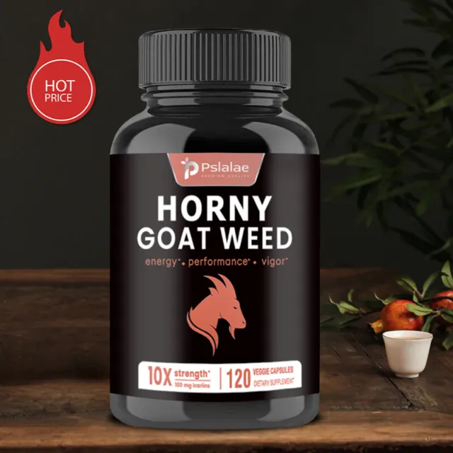 Horny Goat Weed – Testosteron-Booster – Maca-Wurzel, Tribulus, Panax Ginseng