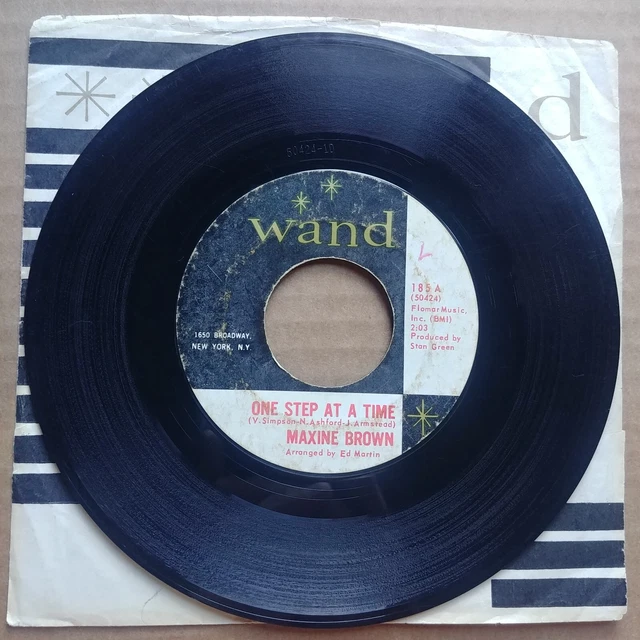 MAXINE BROWN One Step At A Time 45 7" FUNK SOUL Record Vinyl Wand Records