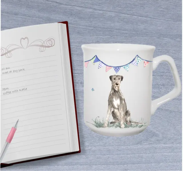 Irish wolfhound dog Mug  gift idea ' Life is better with a wolfhound'