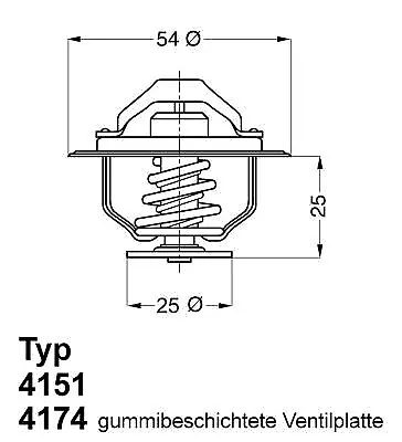 WAHLER Thermostat d'eau Calorstat 4151.76D pour OPEL ARENA Kasten (TB, TF)