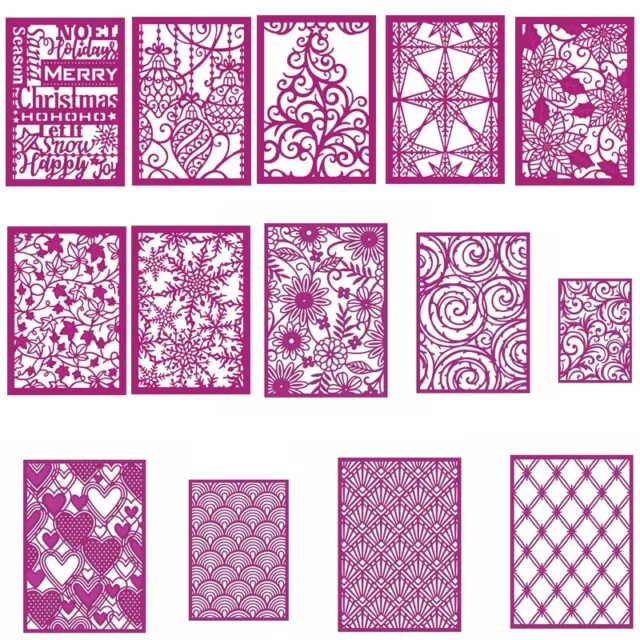 Christmas Lace Pattern Frame Metal Cutting Die DIY Album Stencil Craft Embossing