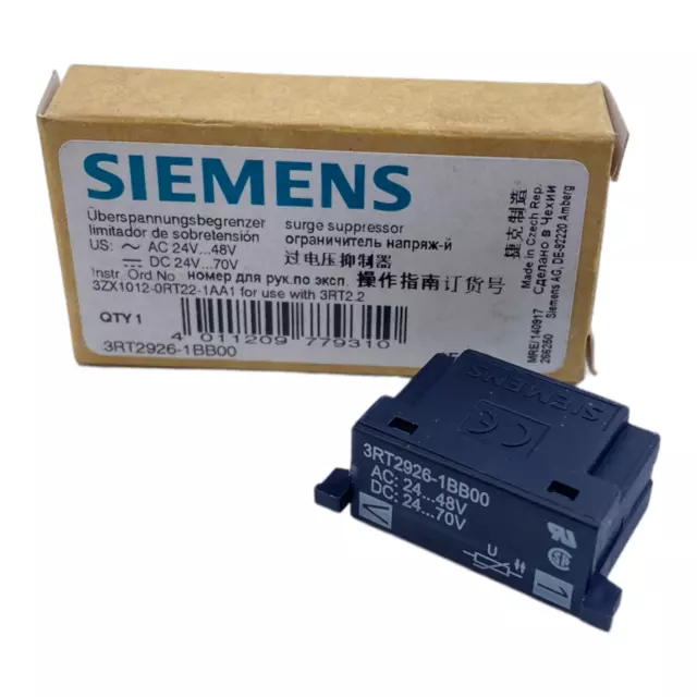 Siemens 3RT2926-1BB00 Varistor 24 48V AC 24 70V Dc