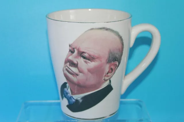 Winston Churchill Colour Portrait Mug By Tams Pottery