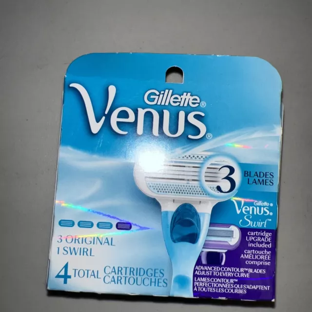 Gillette Venus Original + Gillette Venus Swirl Women's Razor Blades - 4 Refills