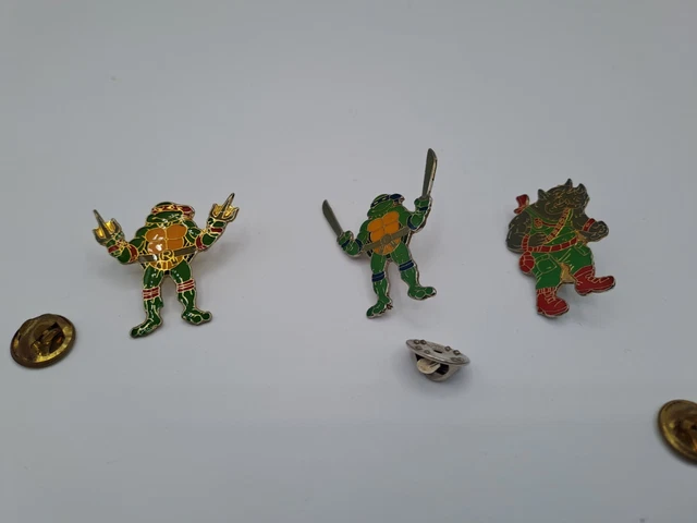 Pin's Vintage Tortues Ninja (TMNT) - Années 90 - Accessoire Rétro - Bon état