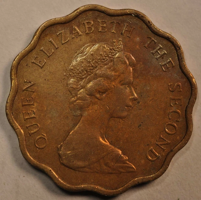 1975 Hong Kong 20 Cents KM#36 1975年香港贰毫钱币