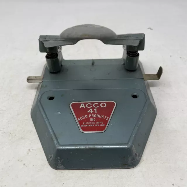 vintage ACCO 41 hole puncher ACCO Products Inc.