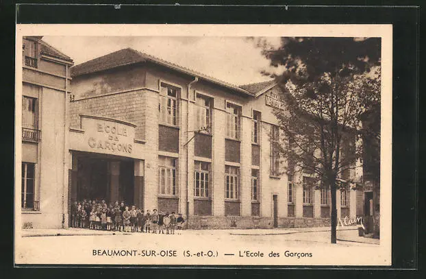CPA Beaumont-sur-Oise, L'Ecole des Garcons