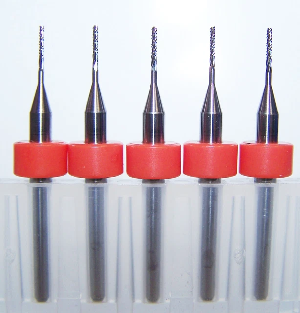 (5) .80mm (.0315")  CHIPBREAKER CARBIDE ROUTER BURRS FT KEMMER KTCMFBI031517502R