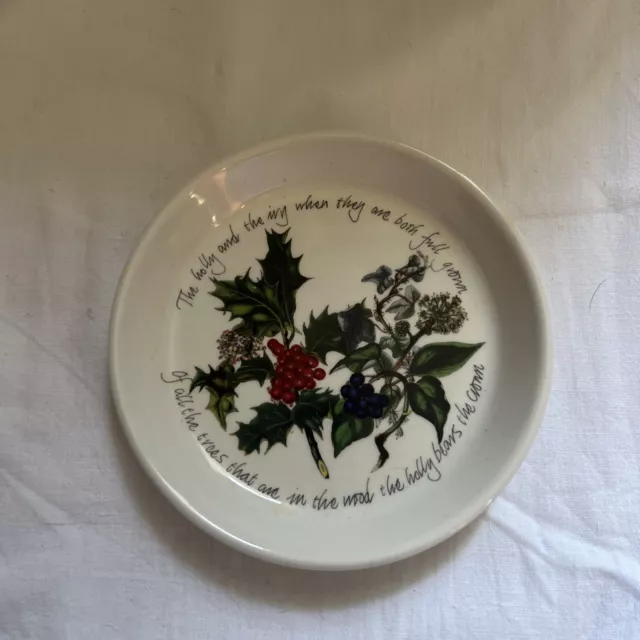 Plato dulce vintage baratija Portmeirion Holly and the Ivy 2