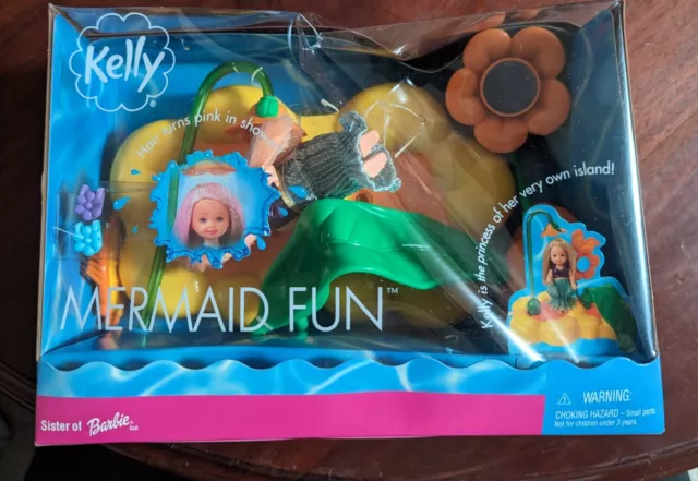 2001 Mermaid Fun Kelly -Sister of Barbie Doll 2001 Mattel #52885 NRFB-DAMAGE BOX