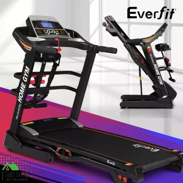 Everfit Electric Treadmill Auto Incline Home Gym Exercise Run Machine Fitness