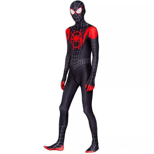 Spiderman Costume Spider-Man Into the Spider-Verse Miles Morales Jumpsuit Mens
