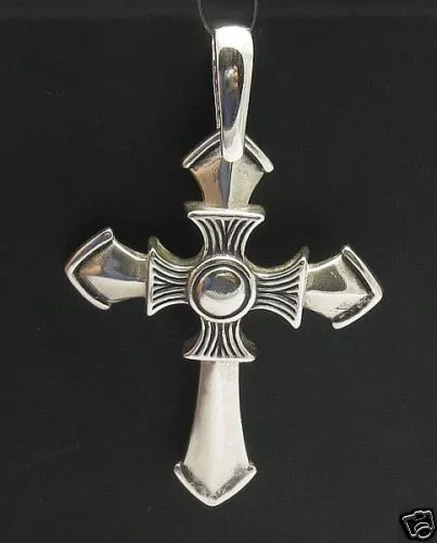 Handmade Genuine Sterling Silver Pendant Cross Solid Hallmarked 925 Handmade