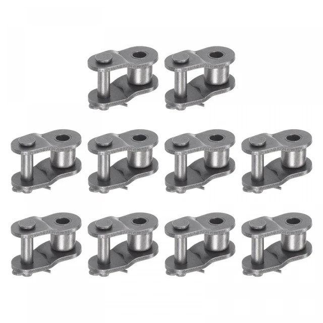 10Pcs #50 Chain Offset Half Link Roller, 5/8" Pitch Carbon Steel