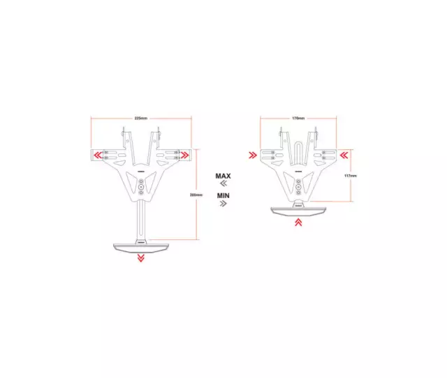 Honda Cb 650 R Neo Café De Sport - 19/23 - Support De Plaque Highsider Ajustable 2