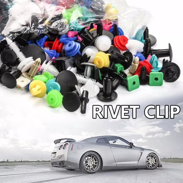 500PCS Car Body Trim Clips Retainer Bumper Rivets Auto Door Panel Push Fastener