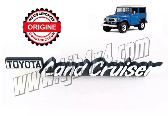 Sigle de joue d'aile "Toyota Land Cruiser", Toyota BJ40 BJ42 BJ43 BJ45 BJ46 HJ45