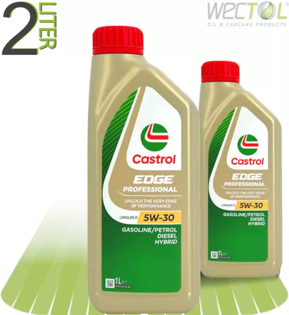 2 Liter Castrol Edge Professional Longlife 3 5W-30 für VW Audi Skoda Seat usw.