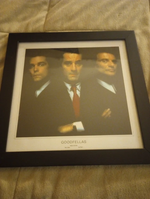 Goodfellas Framed Picture 14" X 14" Joe Pesci Ray Liotta Robert De Niro