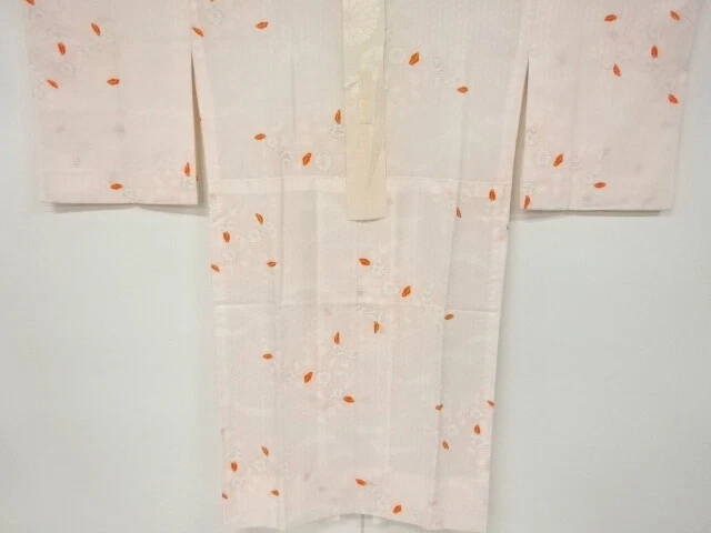 6804237: Japanese Kimono / Vintage Hitoe Juban / Flower
