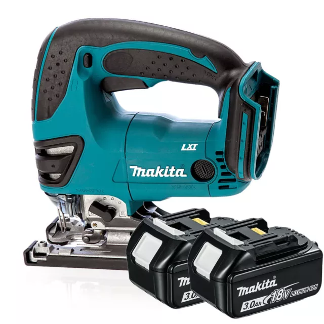 Makita 18v DJV180Z Cordless Jigsaw Li-Ion Body  2 Makita BL1830 3.0Ah Battery