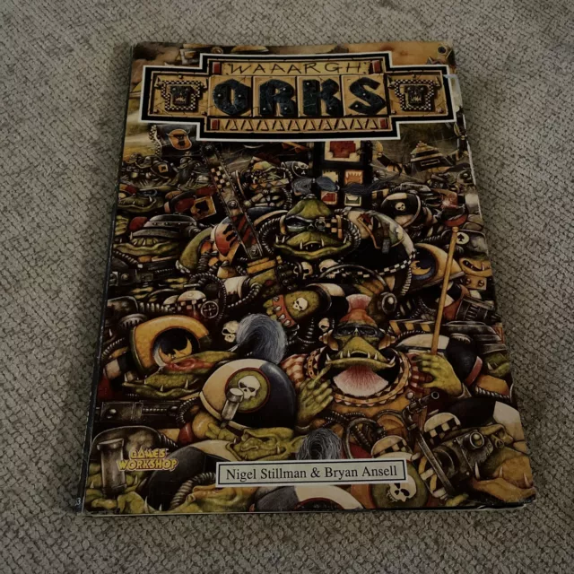 games workshop book waaargh the orks warhammer 40k See Description